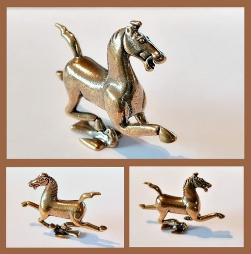 Messing figur pferd - messing,