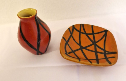 Mid century keramik vase - century,