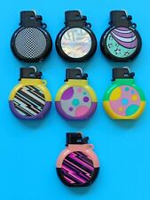 Rarität 7 PROF Rund Feuerzeuge Sammlerstück Vintage runde Einwegfeuerzeuge