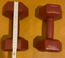 Fitness Hanteln 2x5lb (2x2,27kg), lila, Maße siehe Fotos