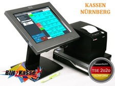 12" Restaurant Kasse für Gastronomie mit Bondrucker Mietlizenz Support-Vertrag