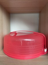 Tupperware Tortenbehälter Kuchenbehälter  Rund Rot Neu
