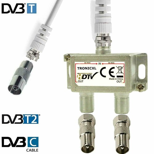 2fach iec verteiler - iec, tv