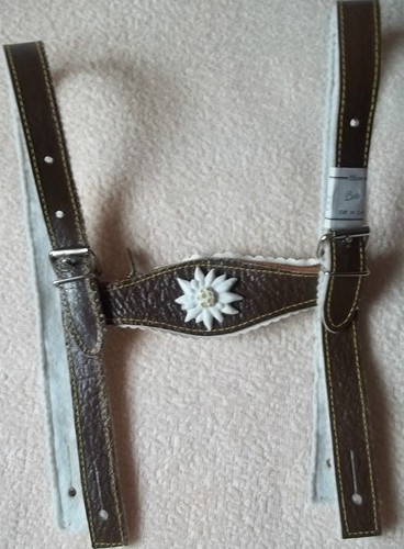 Leder trachtenhosenträger - ,