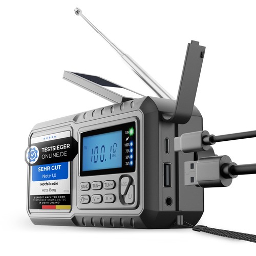 Kurbelradio notfallradio mit - notfallradio,