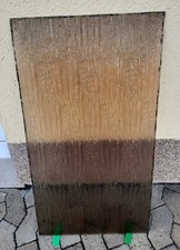 Ornament Glasscheibe - Braun - Größe  97 cm x 51,5 cm x 0,03 mm