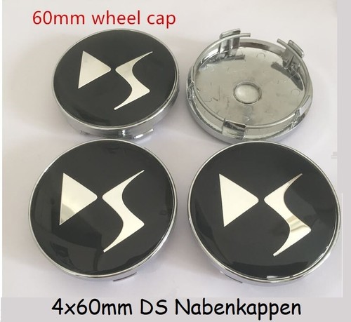 60mm schwarz black - 4x,