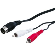 1,5m Y Kabel Adapter 2x Chinch