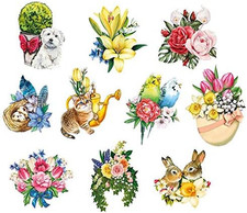 3-D Motive ausgestanzt ca