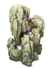 Zimmerbrunnen LED, Springbrunnen, Wasserspiel, Wasserfall Brunnen, Dekobrunnen