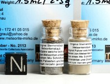 Meteoriten Sternenstaub SET + Zertifikat - Stardust Stein und Eisen Meteorit 