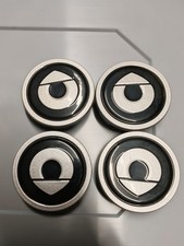 Smart 453 Radnabendeckel 4-teilig 55mm - Schwarz/Silber A45340002