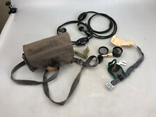 Graue Tasche + Inhalt NVA Lagerbestand Ausrüstung Tarnlicht Schalter Bakelit alt