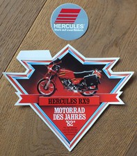 2 X Sticker Aufkleber Hercules RX 9 Moto Motorrad Vintage 1982