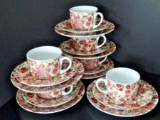 KÖNITZ Rest-Kaffeeservice 18Teile romantisches Design Porzellan