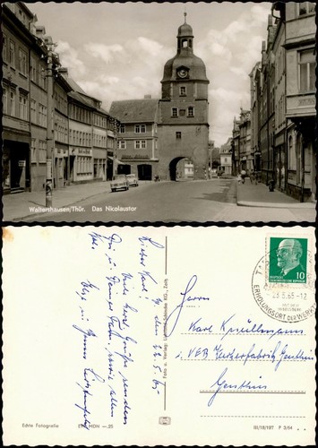 Ansichtskarte waltershausen - ansichtskarte,