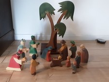 Ostheimer  Krippenfiguren Komplett Set - Palme 40 cm groß