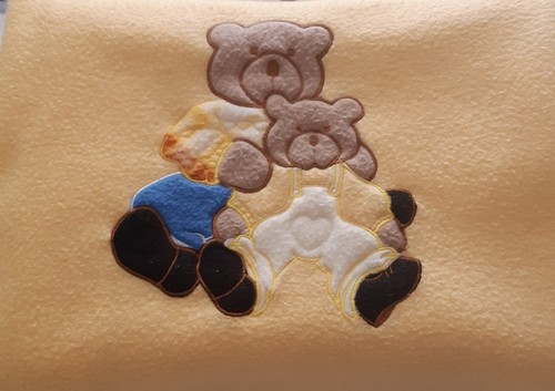 Kuschelige babydecke gelb mit - kuschelige,