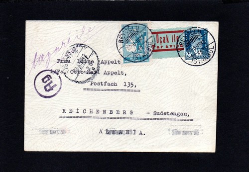 Seltene bedarfsbrief luftpost - bedarfsbrief,