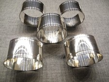 5 Serviettenringe versilbert