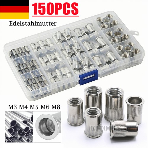 Edelstahl v2a einnietmuttern - edelstahl,