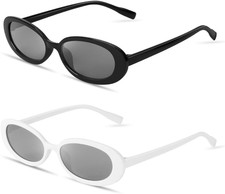 2 Stück Herz Sonnenbrille Retro Katzenauge UV400 Schutz Party Reise