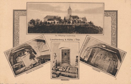 Leuchtenburg b kahla - ak, s/w