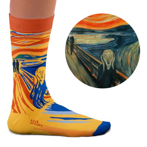 Art socks edvard munch - art,