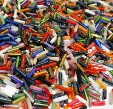 1kg Stiftperlen Bunt Rocailles 6mm Röhre Glasperlen Schmuck Großhandel Z19