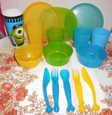 Kindergeschirr ikea Kinder Besteck 16 Teil. Besteck + Teller +Trinkbecher 3 Farb