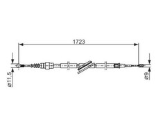 Cable pull, parking brake