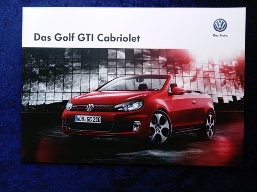 Golf gti cabrio - vw, prospekt
