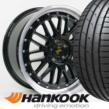 18 Zoll ABE Sommerräder Keskin KT22 BLP Tiefbettfelgen 225/40 R18 Hanook S1Evo3