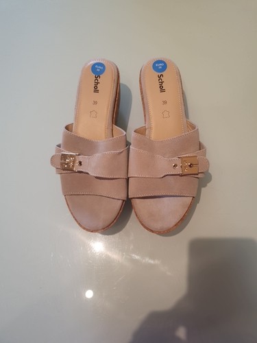 Scholl leder pantoletten 39 - leder, gr.39