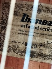 vintage Ibanez Artwood AW20