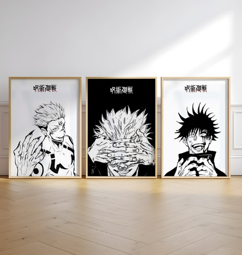 Jujutsu kaisen poster 3er set - kaisen,