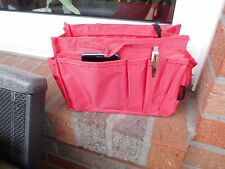 Handtaschen Organizer Taschen Einsatz Ordnung Fächer Kosmetik neu Shopper rot ?