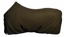 Fleece Abschwitzdecke m Kreuzbegurtung, tolle Qualität, Armygreen Gr. 100-150cm