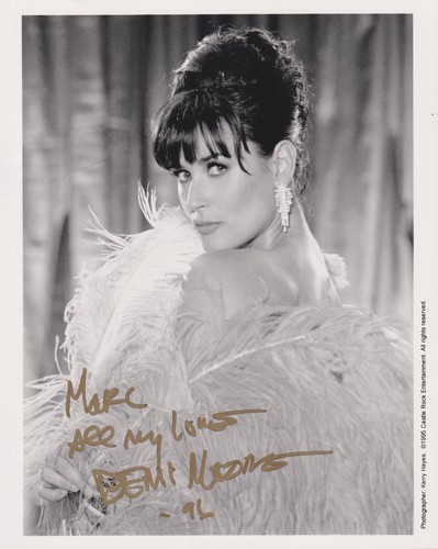 Demi moore original autogramm - demi,