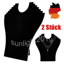 2x Schmuckbüste Schmuckdisplay Dekorationsbüste zusammenklappbar Schmuck Halter