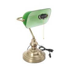 Lampe Banker Lampe englische Tischlampe Bürolampe Tischleuchte Leseleuchte grün