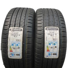 2 x CONTINENTAL 225/55 R16 95V EcoContact 5 SSR M0E Sommerreifen 2016 VOLL
