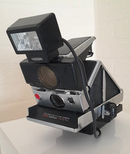 Polaroid SX-70 Land Camera Sonar Auto Fokus mit Blitz Sofortbildkamera