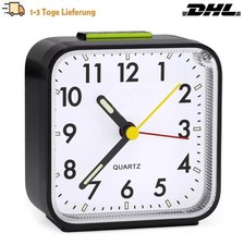 Leise Ohne Ticken Wecker Analog Seniorenwecker mit Schlummerfunktion Nachtlicht