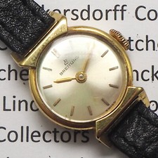 Breitling Design  Damen Armbanduhr 18ct Gelbgold Handaufzug aus den1950er Jahren