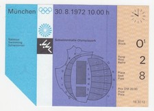 Olympia 1972 Ticket München