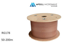 RG178 Koaxialkabel Niedriger Verlust 50 Ohm Koax Silberbeschichteter Kupfer RF