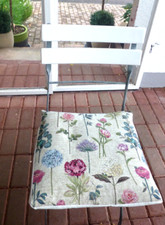 1 Hortensie Tulpe Pfingstrose Stuhl  Kissen Hülle Baumwolle Leinen 40 x 40 cm