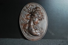 Jugendstil Bronze Relief