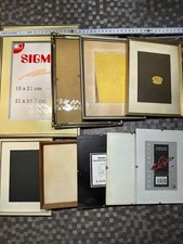 Bilderrahmen Konvolut -  6 mit Rahmen, 3 rahmenlose Bilderhalter